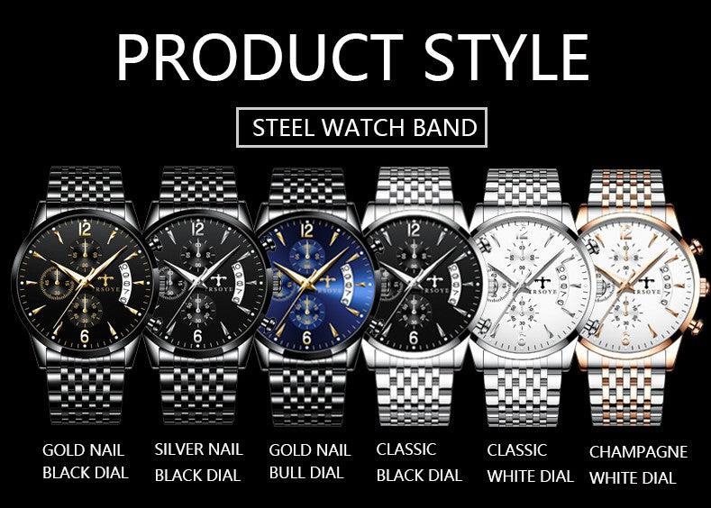 🔥 Luxury TRSOYE Automatic Quartz Watches